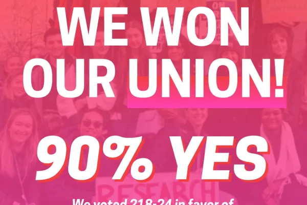 300 Student Workers at Mount Sinai Win Their Union with 90% Union Yes